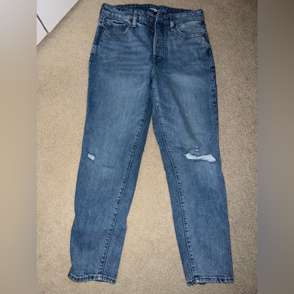 Old Navy Denim - Old navy, O.G. High rise mom jeans, little rips,size 6